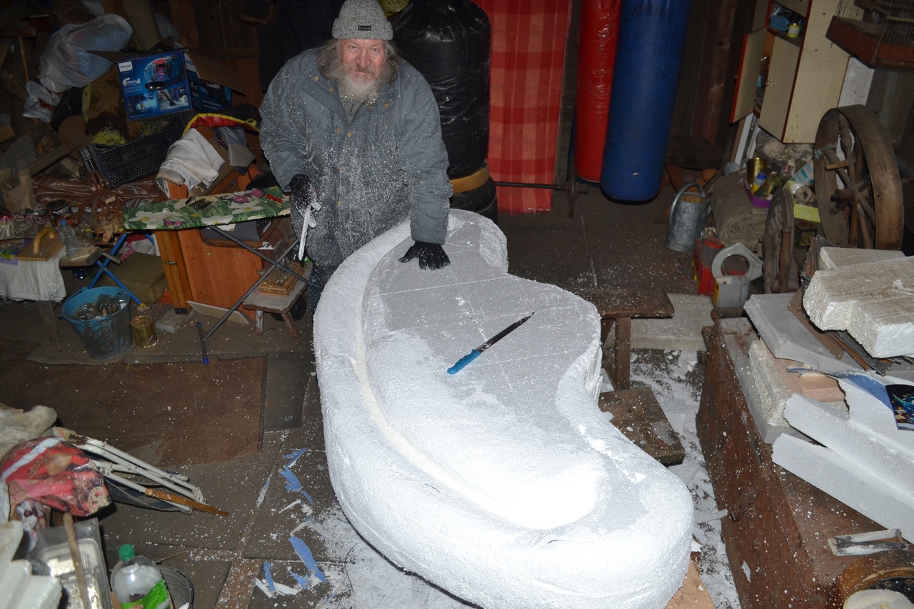 Ярославский художник попросил помощи в создании снежной фигуры дракона