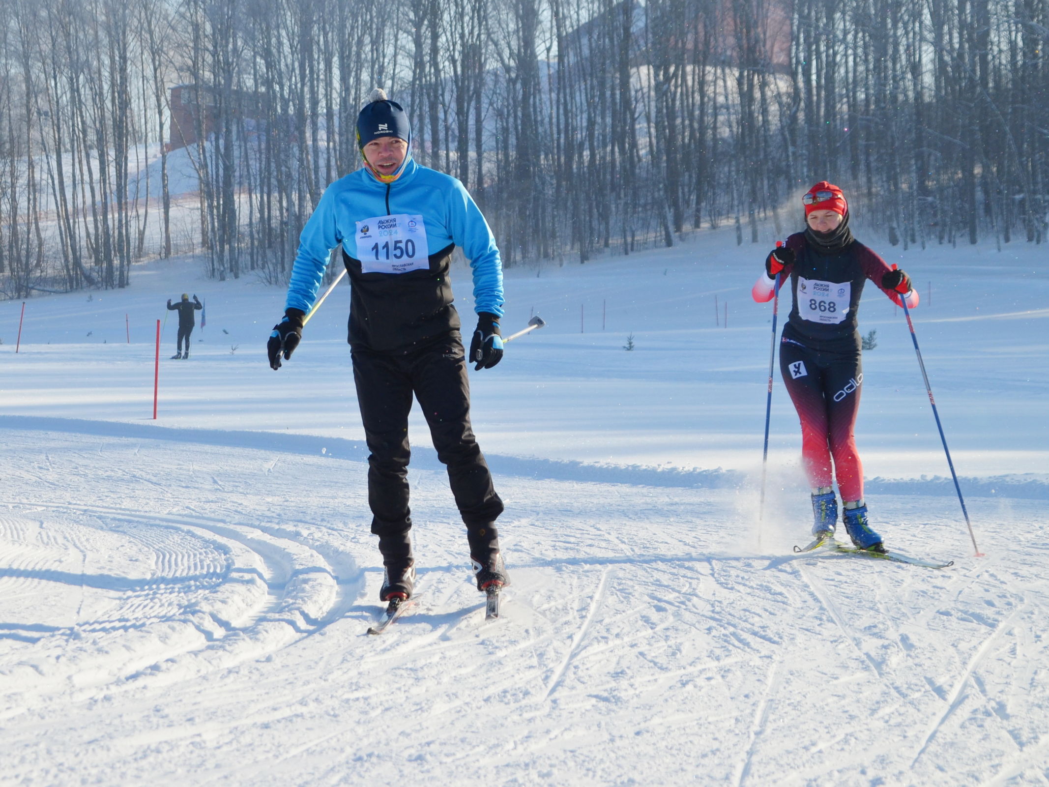 Участие во всероссийской массовой гонке «Лыжня России» в Ярославле приняли более 1400 человек