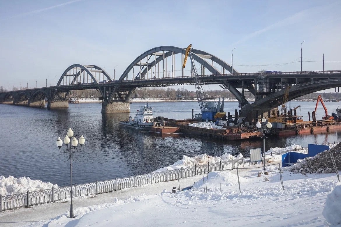 В Рыбинске закроют движение по мосту через Волгу на пять ночей