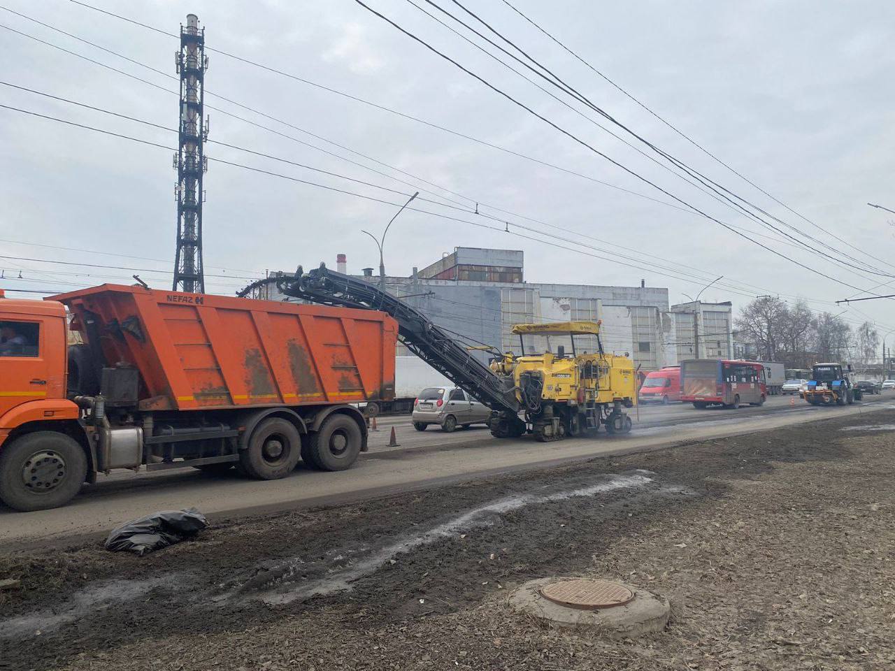 В Ярославле на проспекте Октября и улице Победы возобновили ремонтные работы