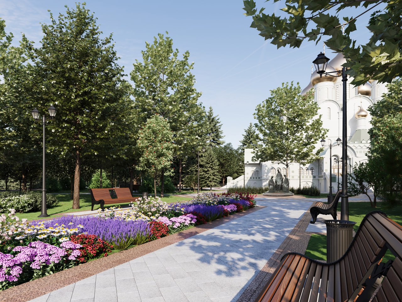Парк у Вечного огня и Успенского собора в Ярославле благоустроят летом