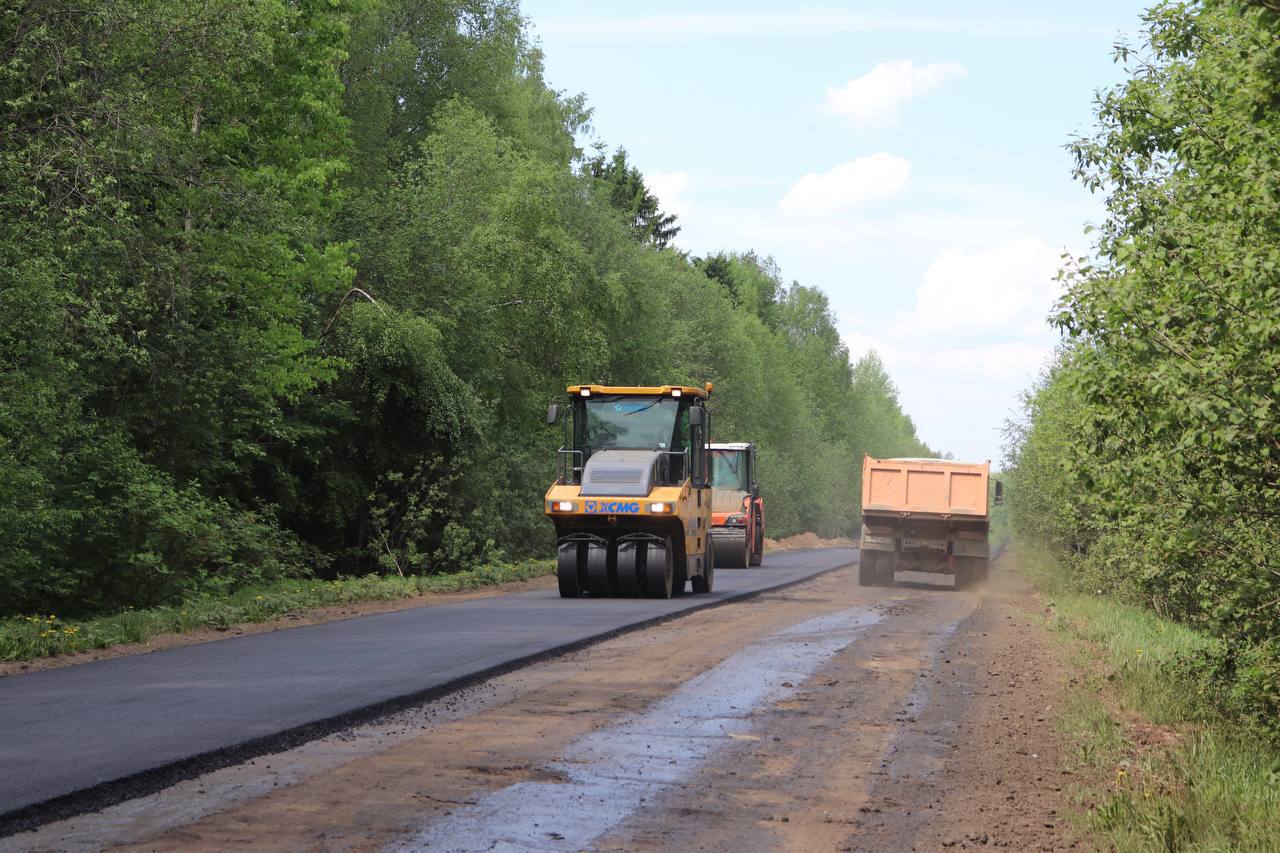 Начался ремонт дороги к селу Дивная Гора в Угличском районе