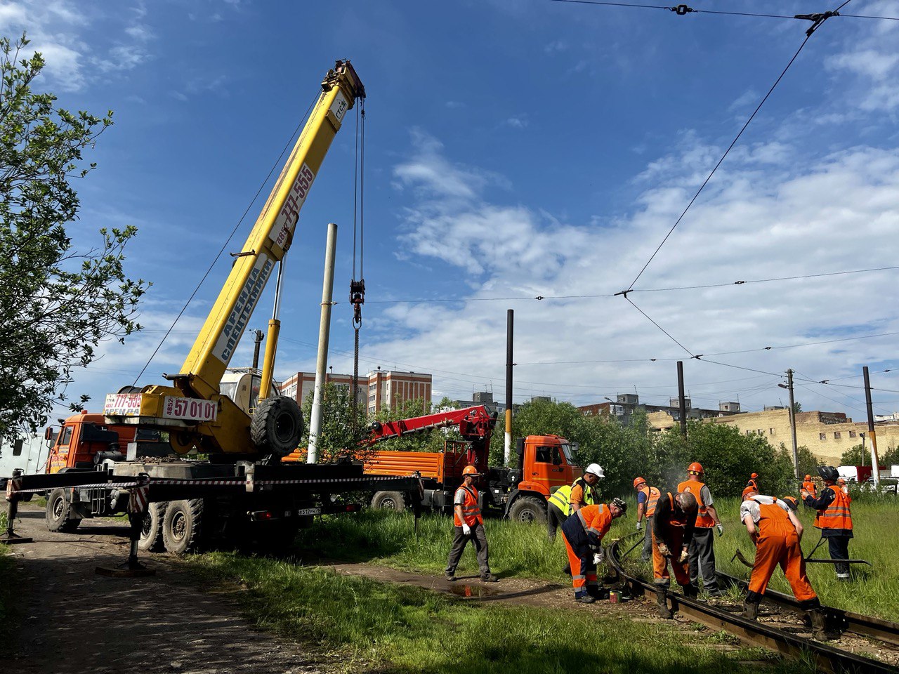 В Ярославле начался второй этап строительства трамвайных путей