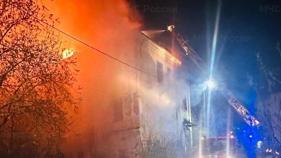 В центре Ярославля горел заброшенный памятник архитектуры
