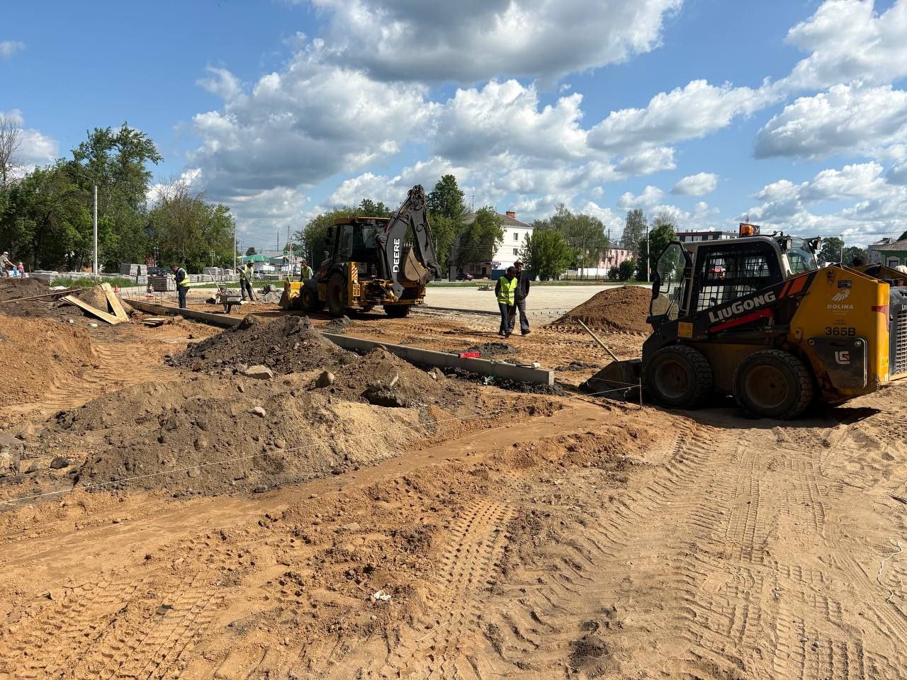 На Советской площади в Гаврилов-Яме установят сцену, качели и зоны отдыха для жителей