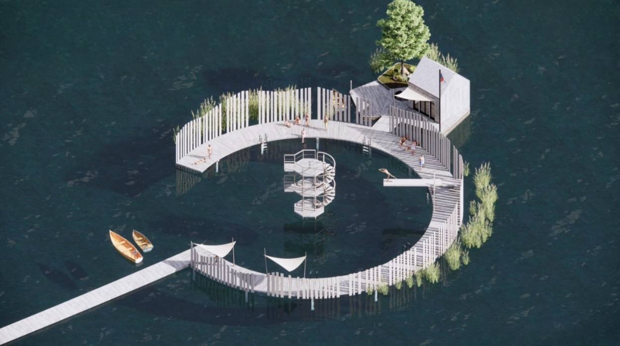 Плавучая часовня установлена на берегу Волги в Некрасовском округе