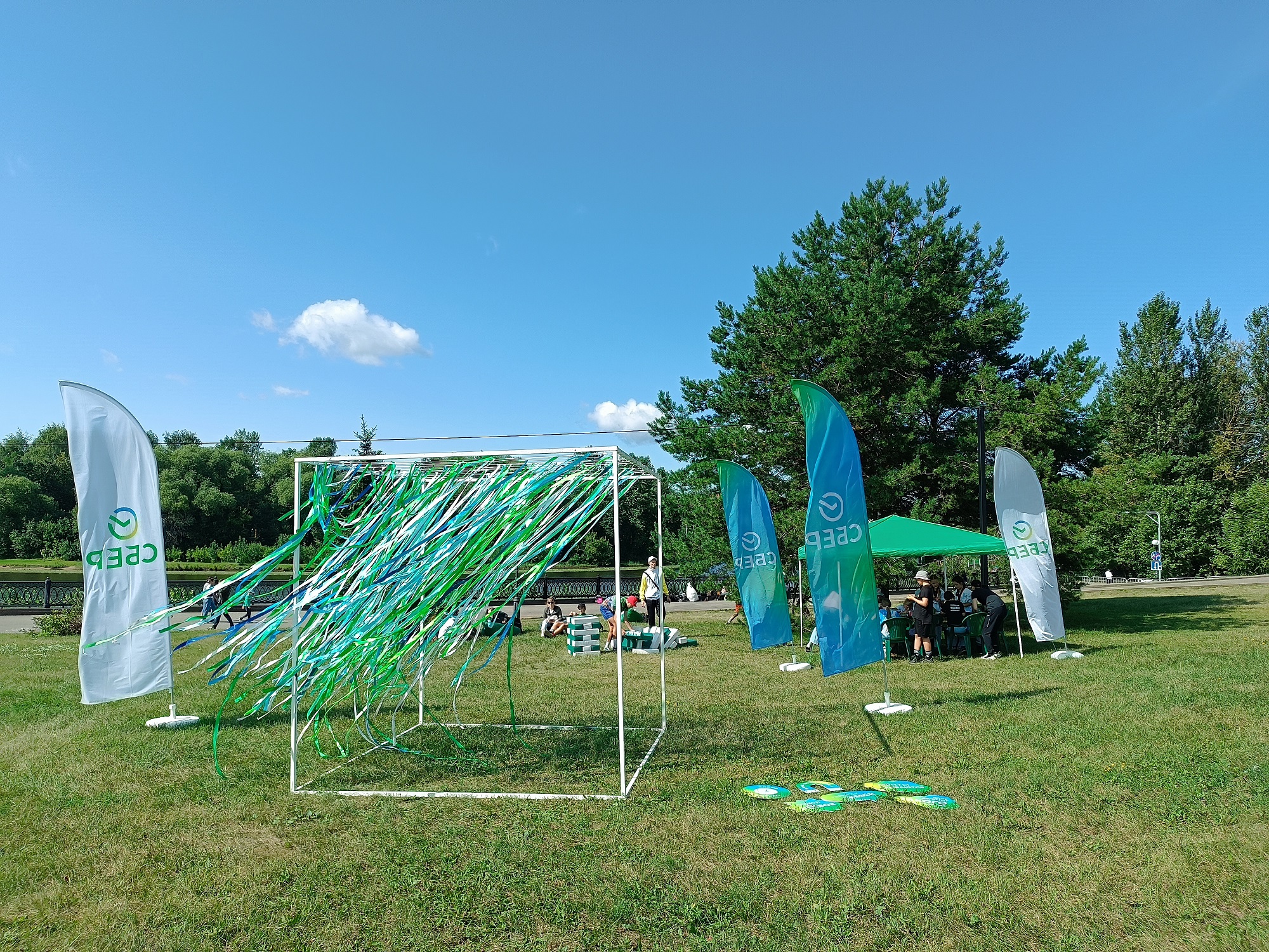 Сбер организовал семейную площадку на Дне физкультурника в Ярославле