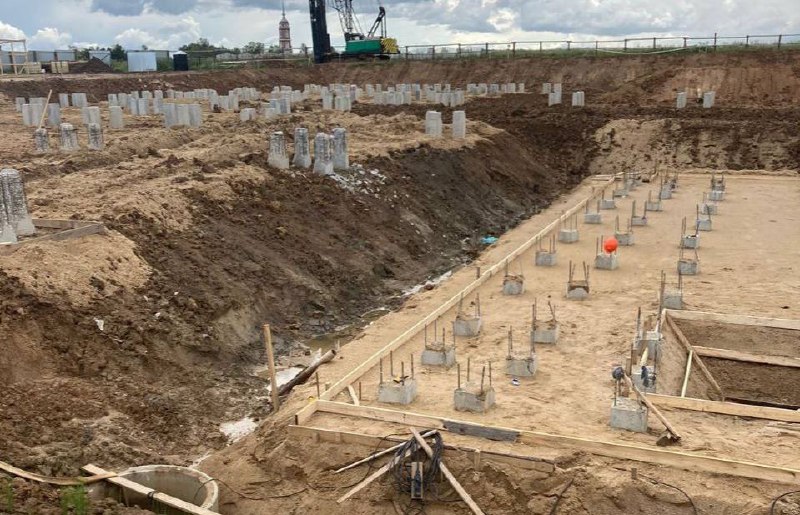 Началось строительство спорткомплекса с бассейном в селе Ярославской области