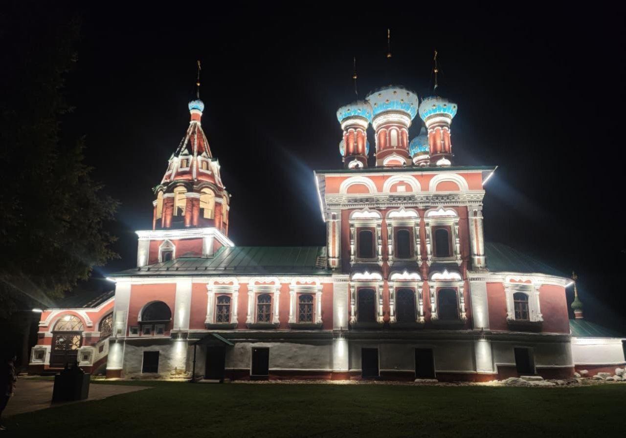 Архитектурная подсветка украсила церковь Димитрия на Крови в Угличе