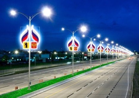 Световые инсталляции с символами России и региона установят на въезде в Ярославль