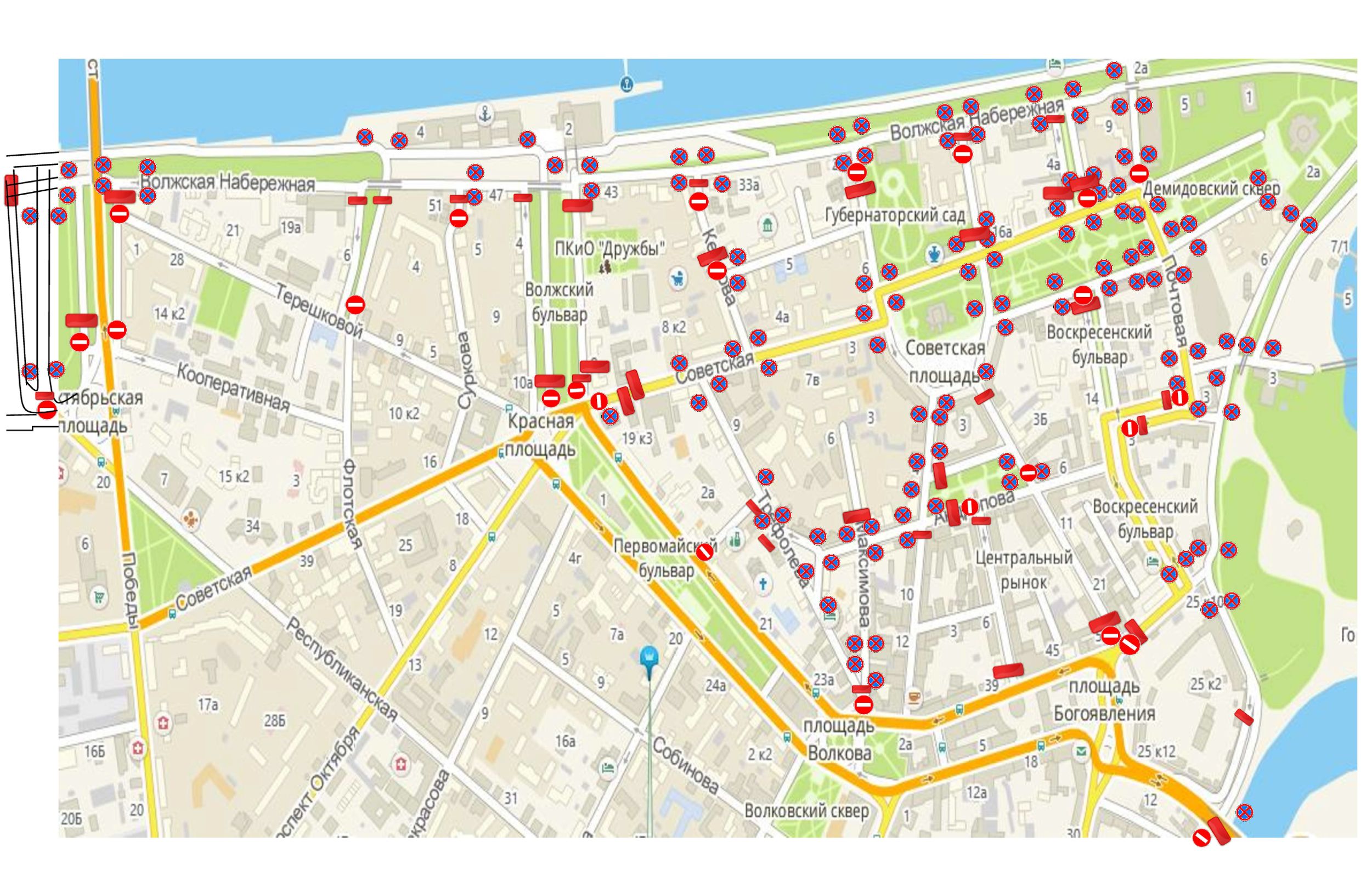 В центре Ярославля на время полумарафона «Золотое кольцо» введут ограничения для транспорта