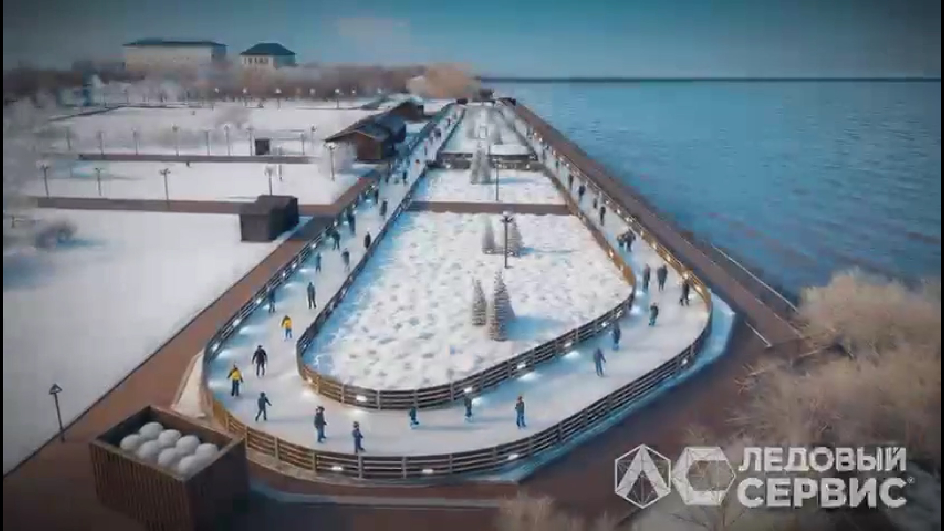 В Ростове рядом с озером Неро сделают большой каток