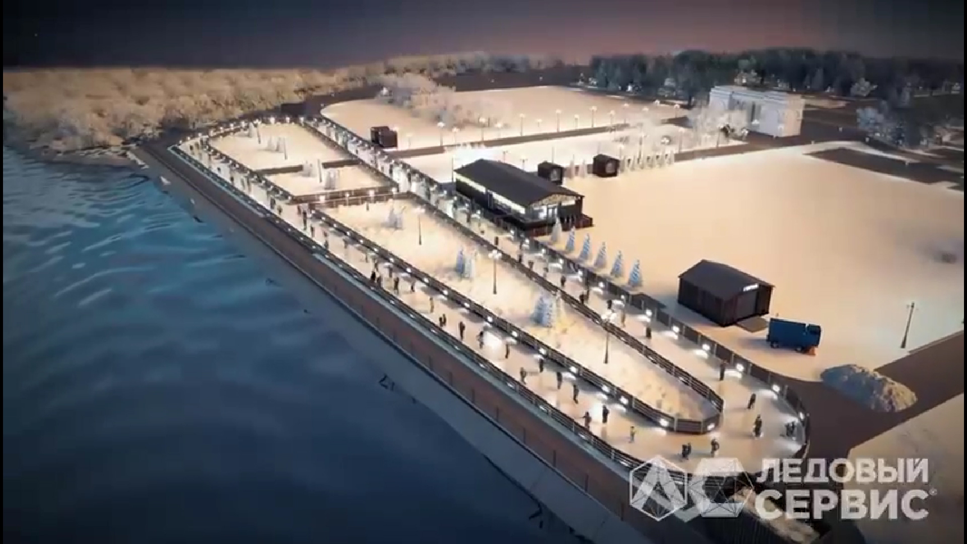 В Ростове рядом с озером Неро сделают большой каток