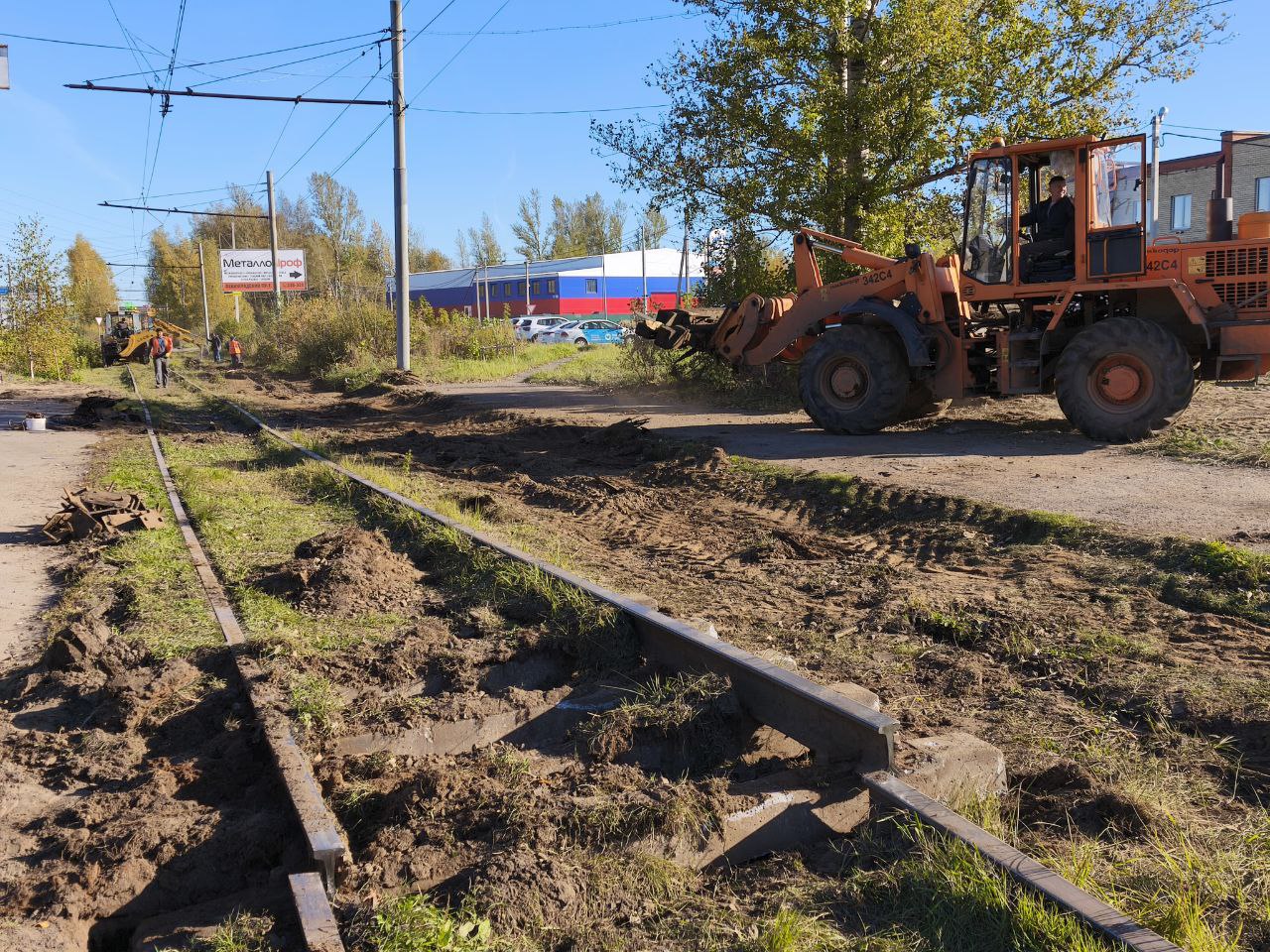 ​Началась реконструкция новых участков трамвайных путей в Ярославле