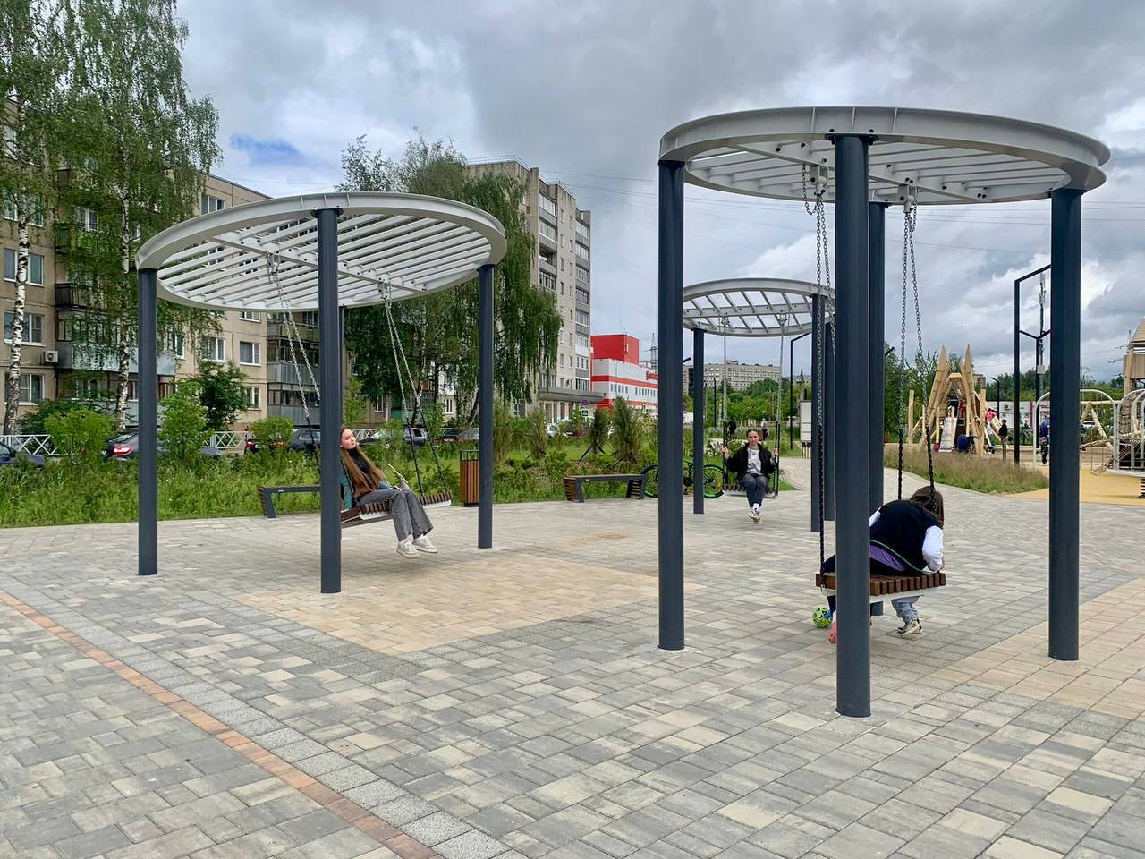 Центральную часть Любима Ярославской области откроют после благоустройства в начале ноября