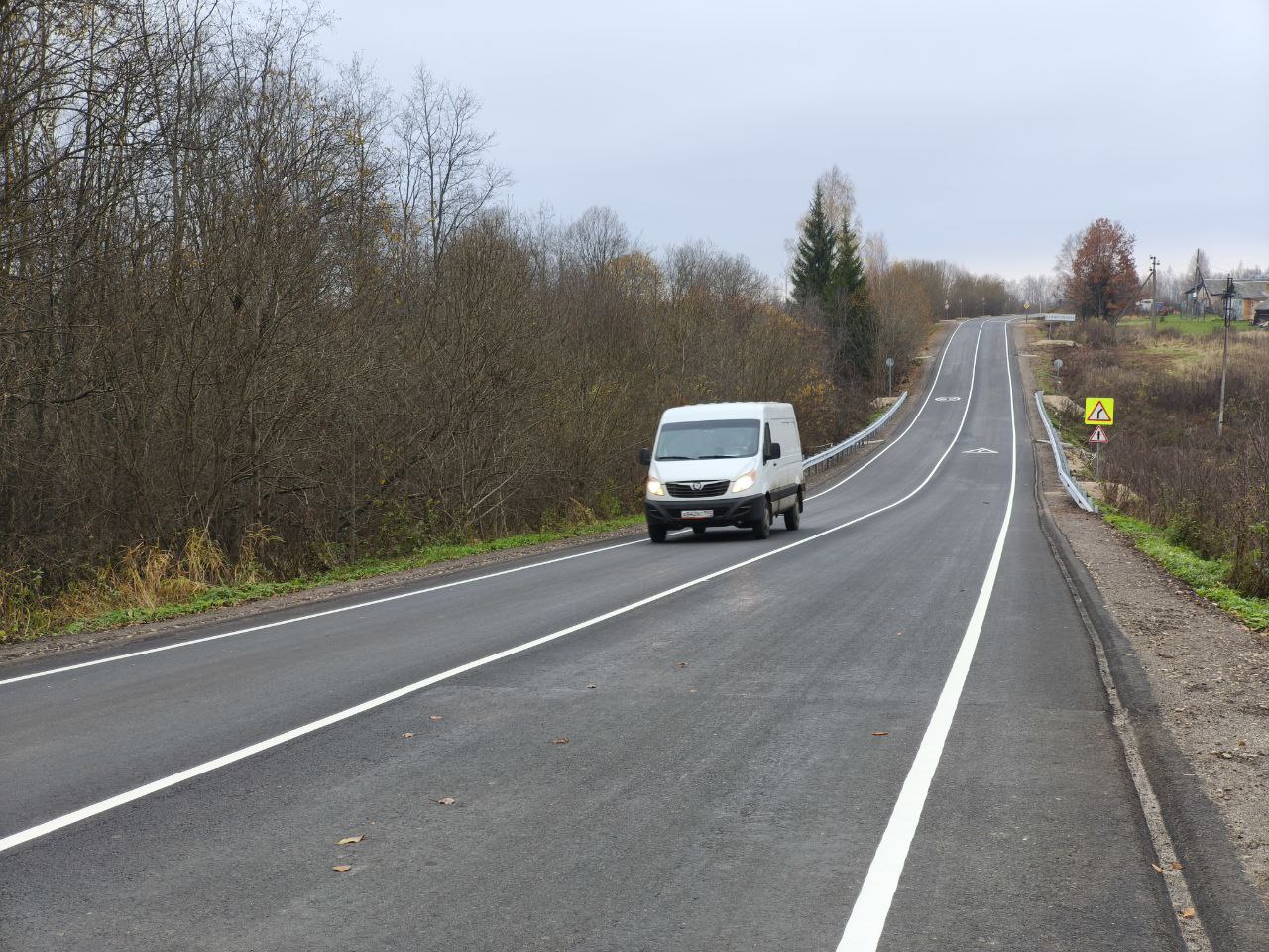 Завершен первый этап ремонта дороги Рождественное – Столбищи в Ярославской области