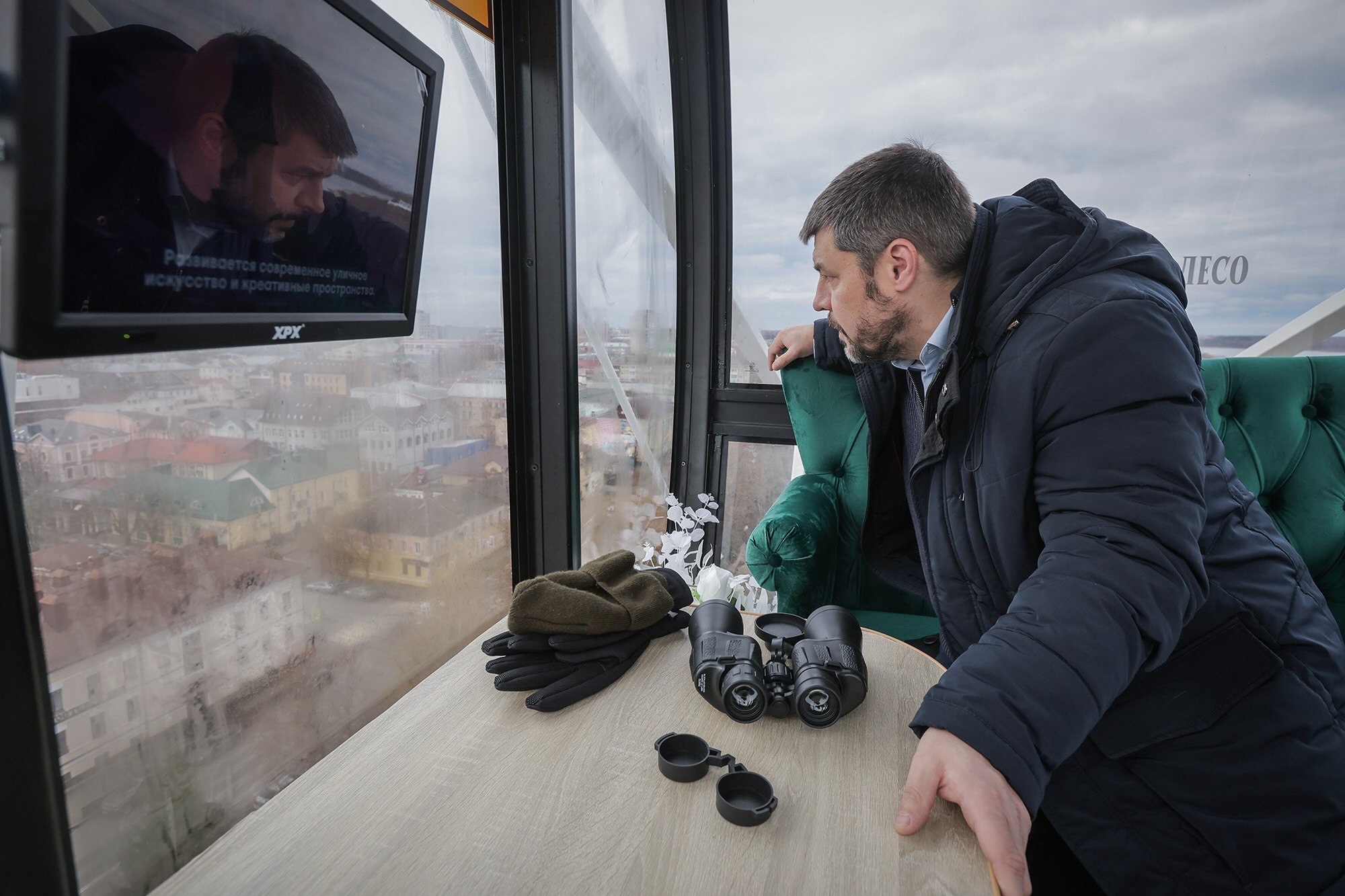 В Волжском парке Рыбинска открыли новое колесо обозрения