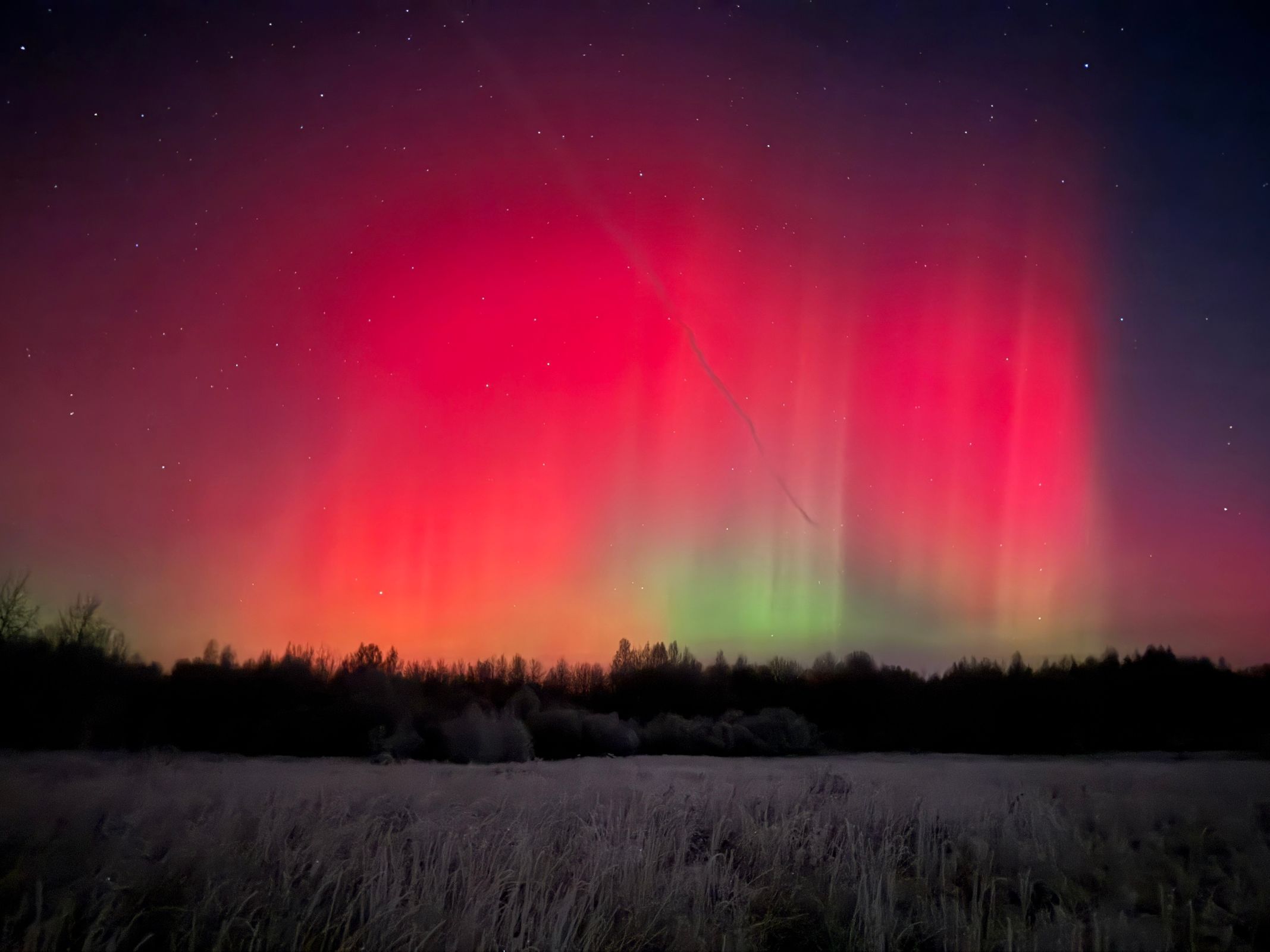 Ярославцы смогли наблюдать северное сияние