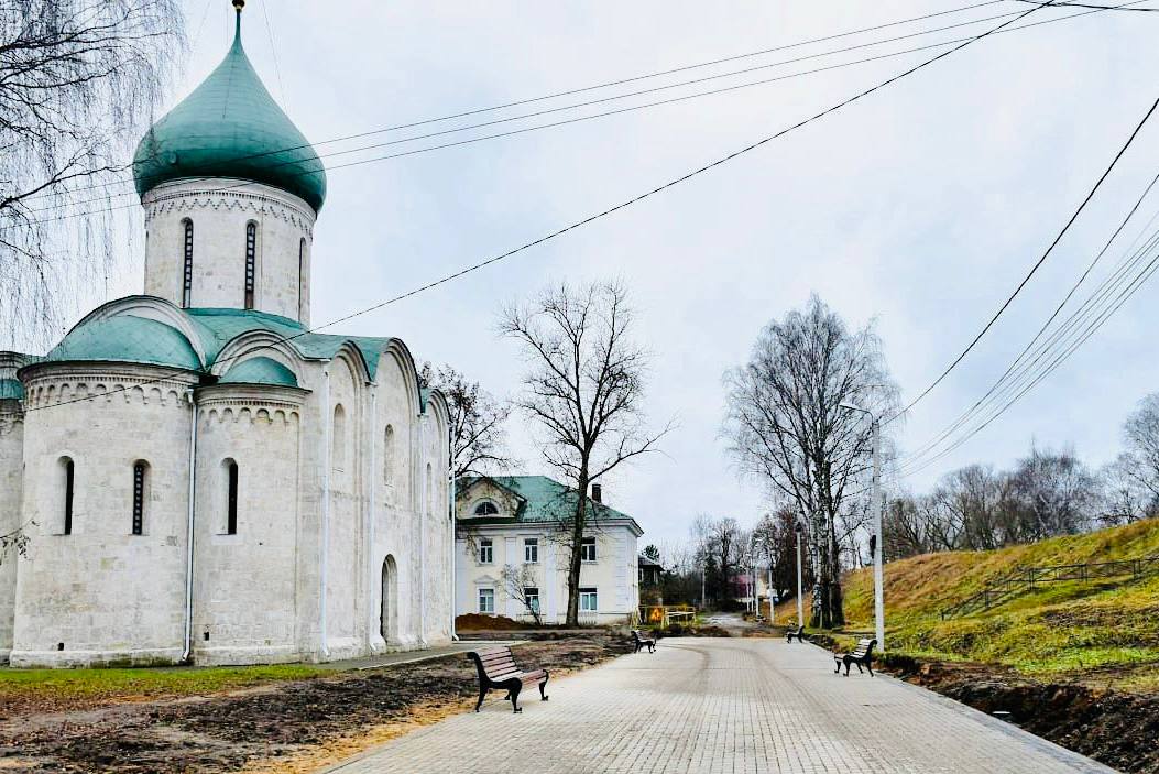Завершается первый этап создания пешеходной зоны в Переславле-Залесском