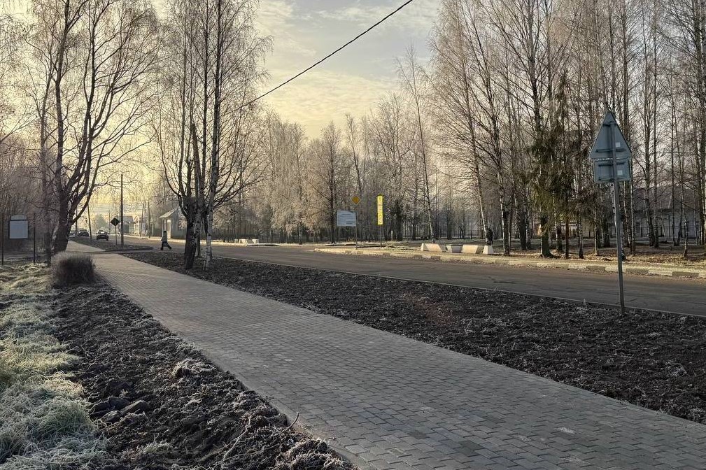 Центральная улица Пошехонья в Ярославской области обновлена по инициативе горожан