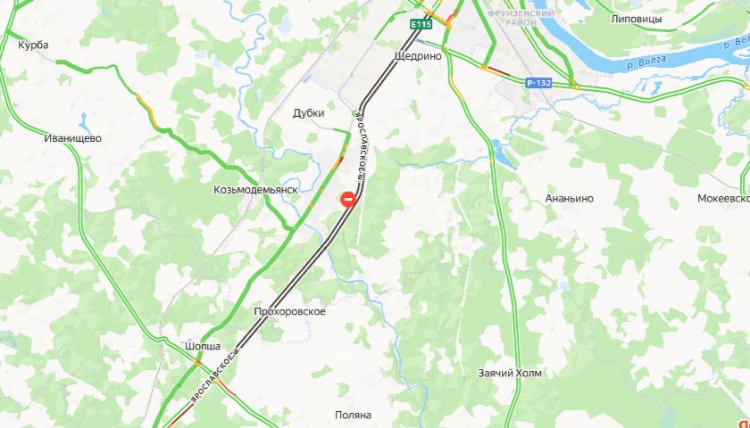 В Ярославле утром парализовало движение на Московском проспекте