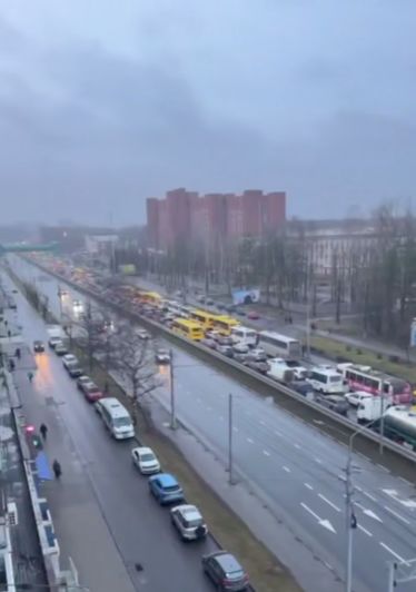 В Ярославле утром парализовало движение на Московском проспекте