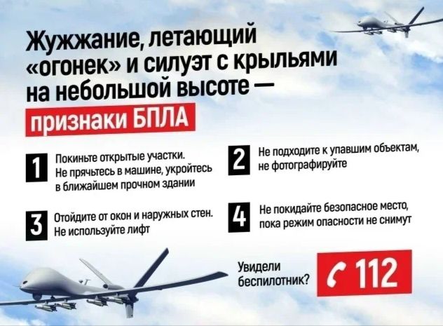 Ярославцам рассказали, как распознать БПЛА