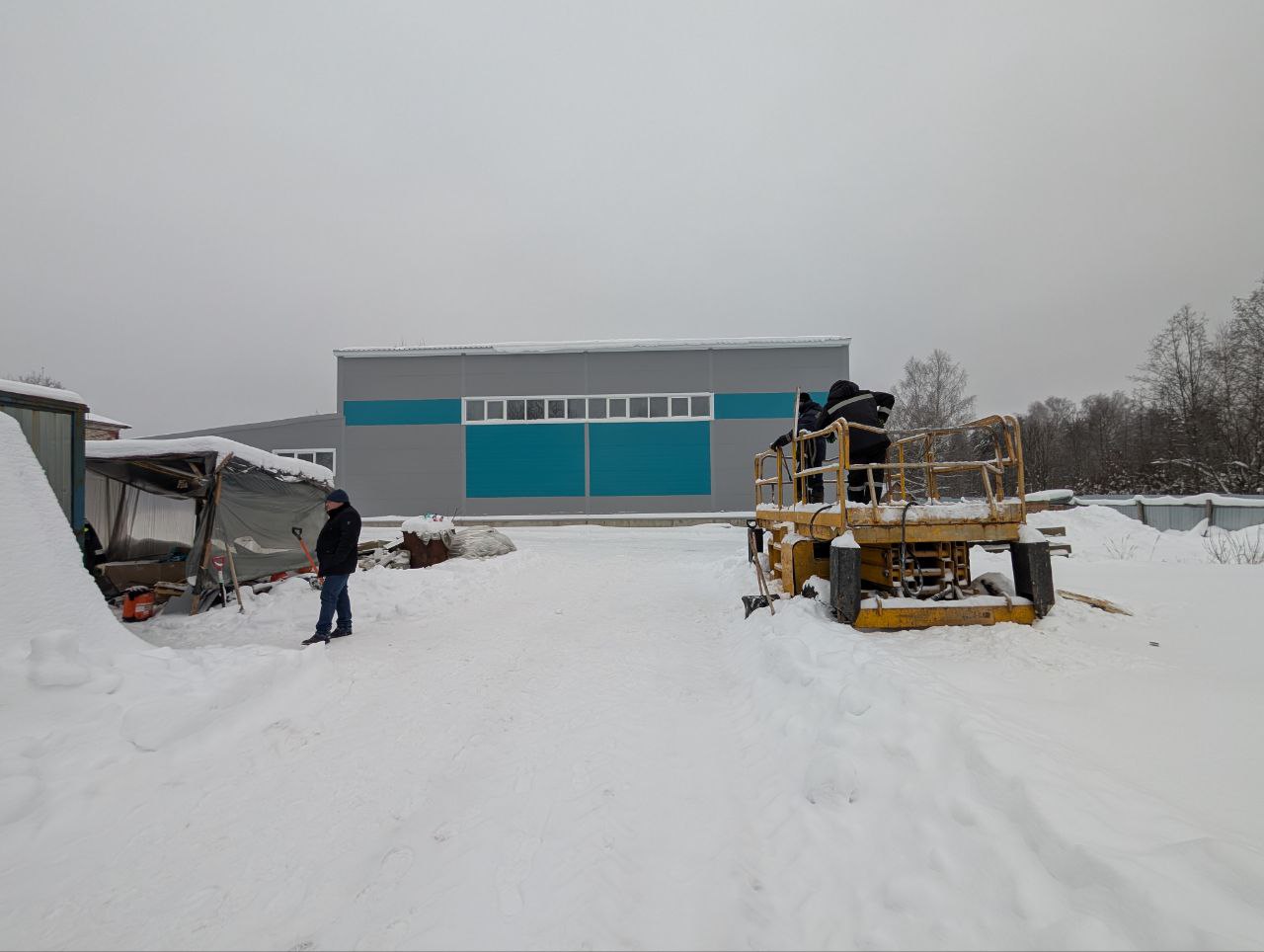 Завершены основные работы по строительству нового спортзала в Улейме Ярославской области