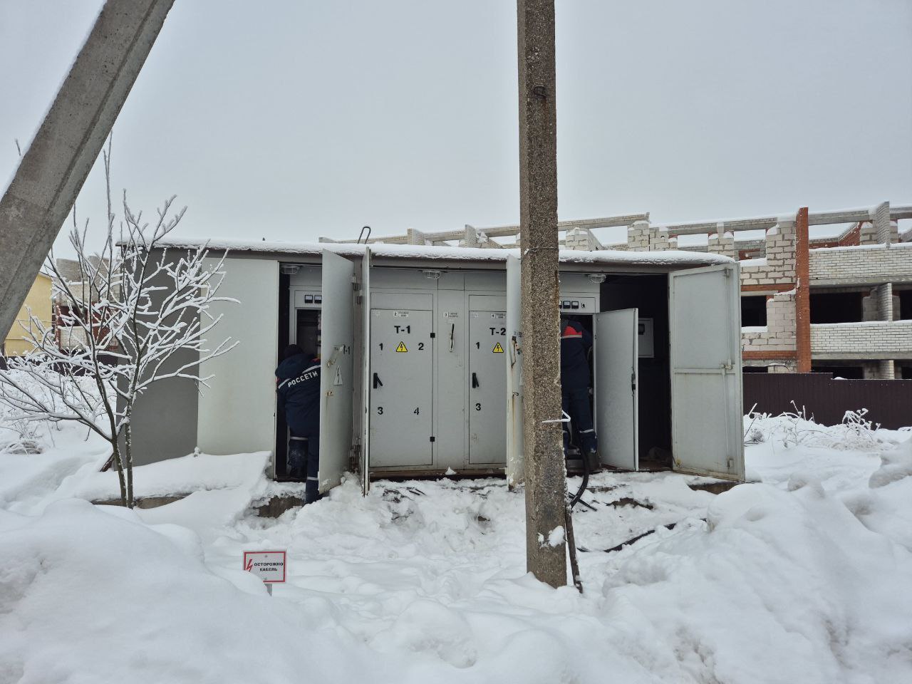 В поселке под Ярославлем восстановили электроснабжение