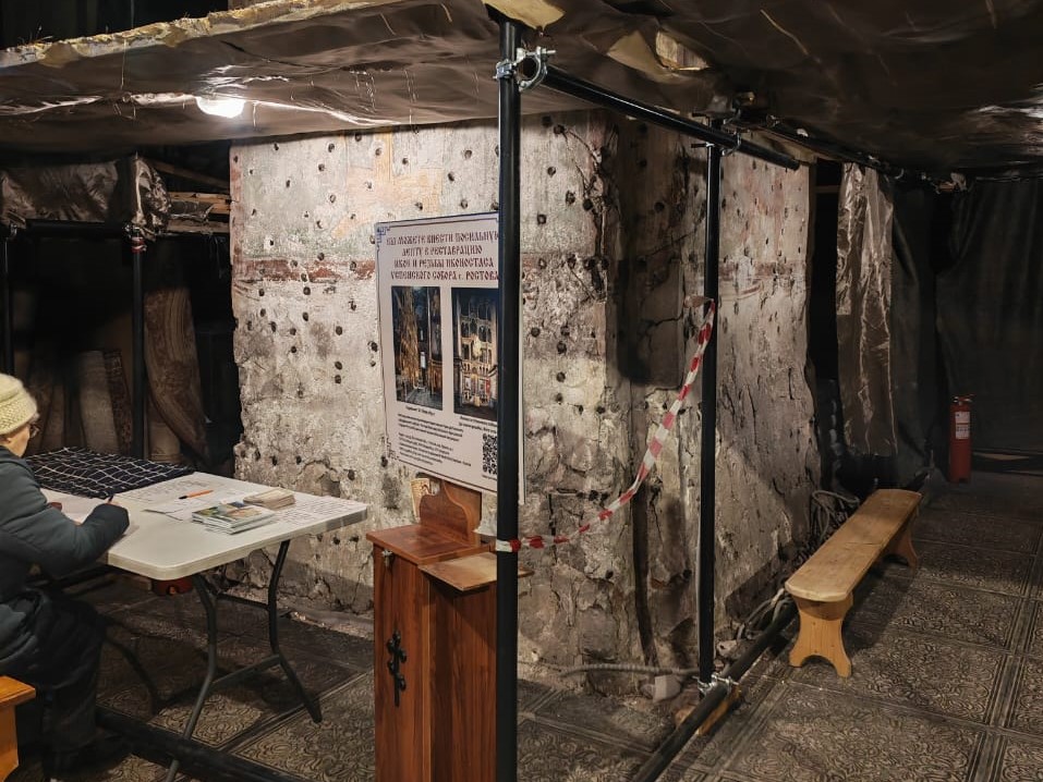 В Успенском соборе Ростовского кремля восстанавливают уникальные росписи