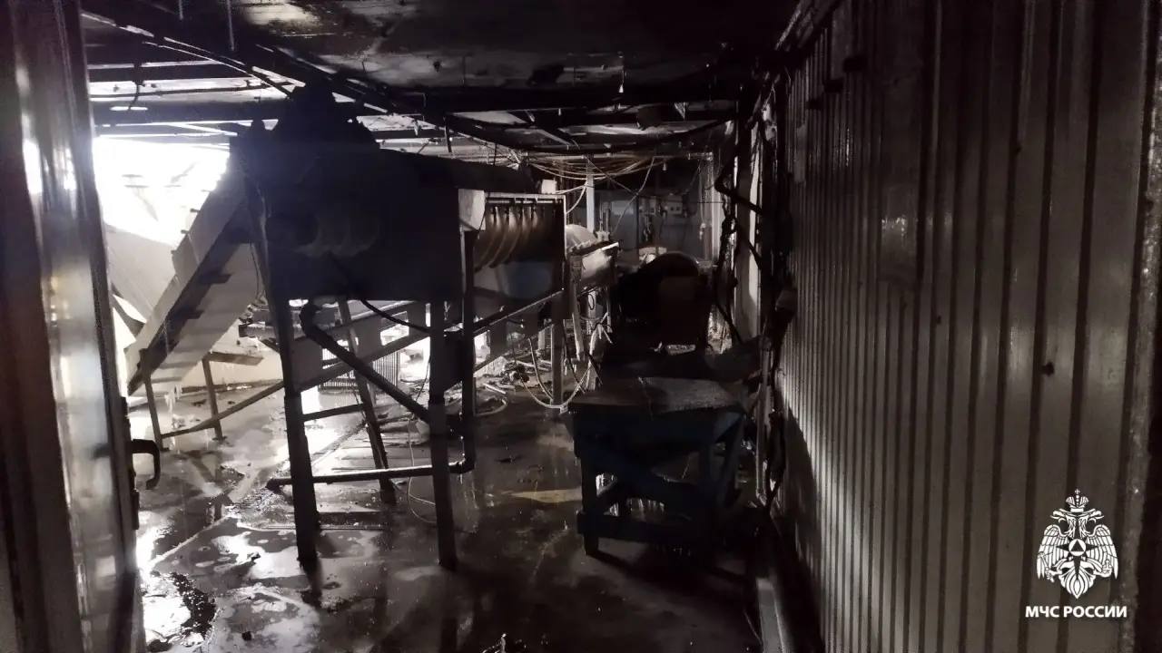 Спасатели назвали причину пожара на птицефабрике в Ярославской области