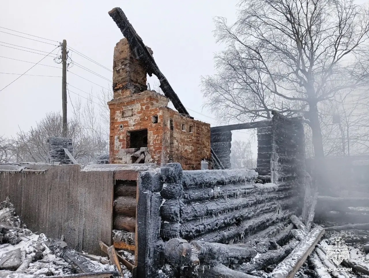 При пожаре в частном доме в Ярославской области погиб местный житель