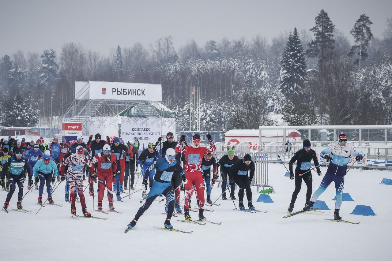 ​Всероссийская массовая гонка «Лыжня России» прошла в рыбинском «Демино»