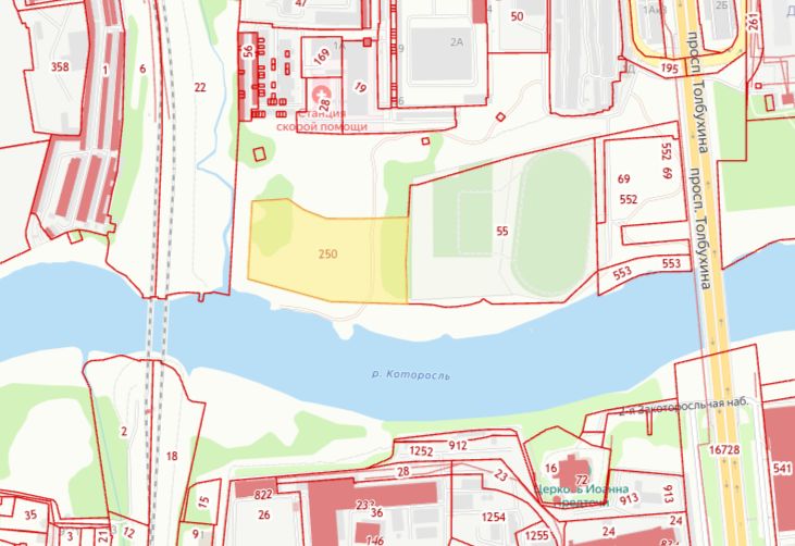 В Ярославле сдают в аренду участок на Которосли под строительство парка развлечений