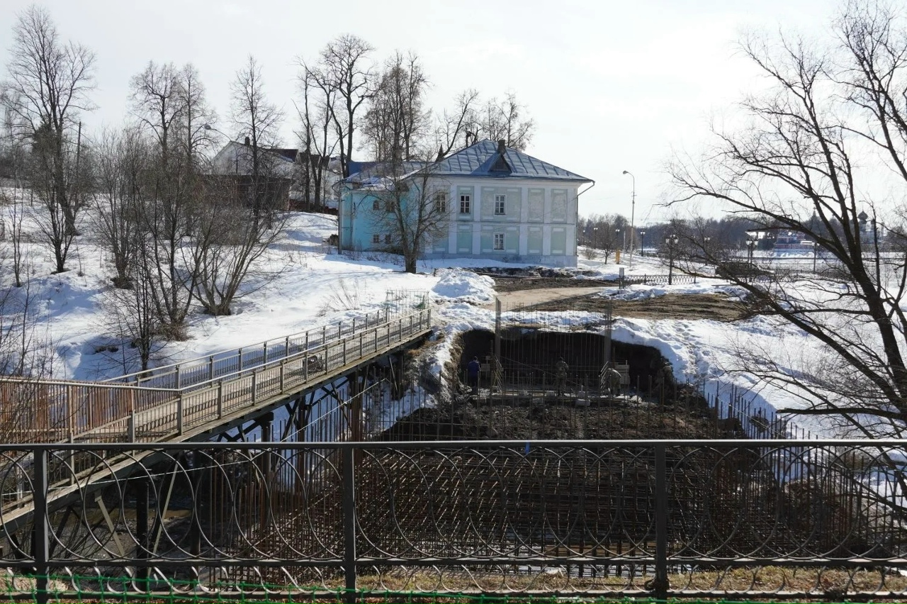 В Угличе стартовало строительство велопешеходного моста