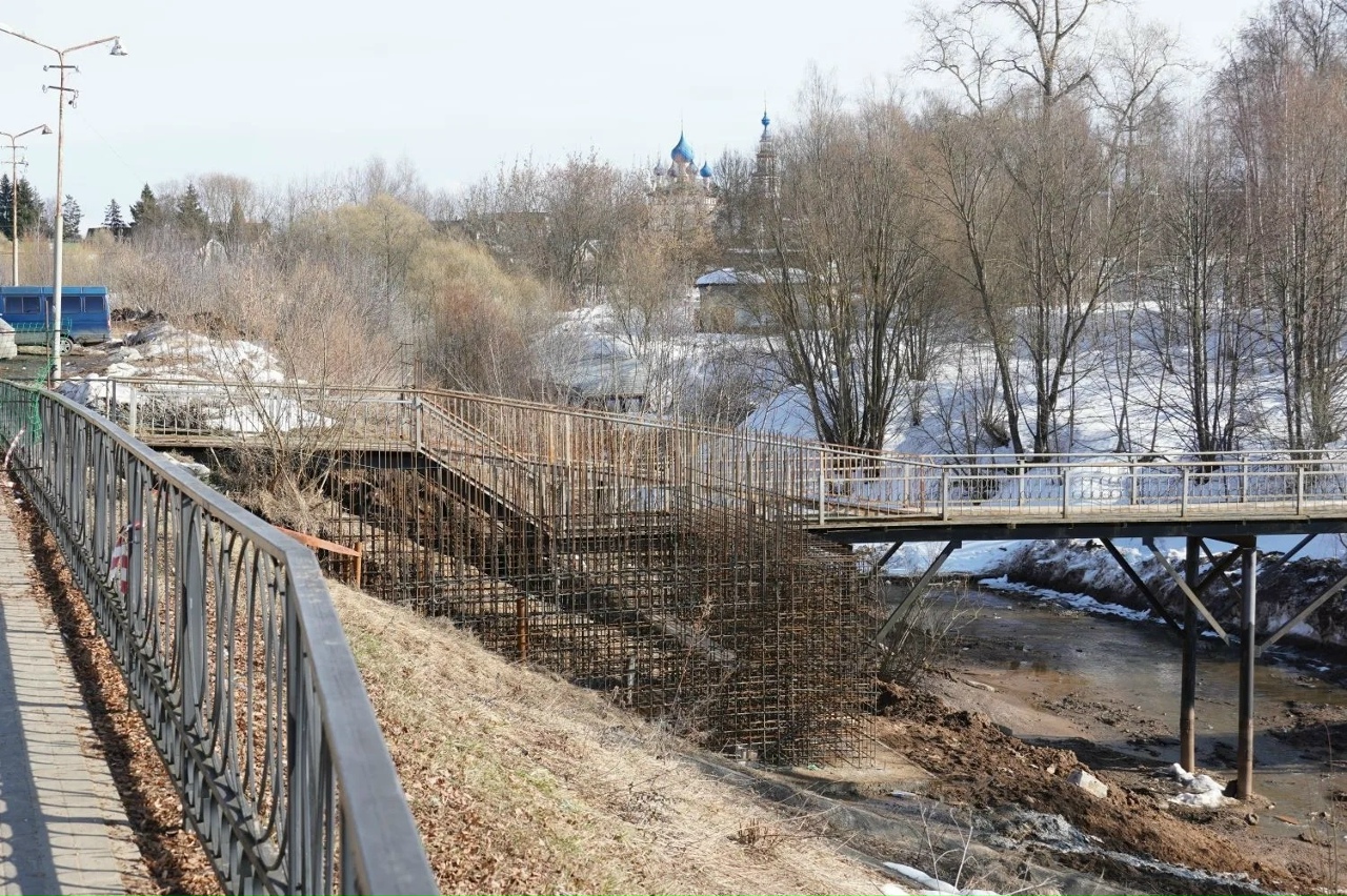 В Угличе стартовало строительство велопешеходного моста