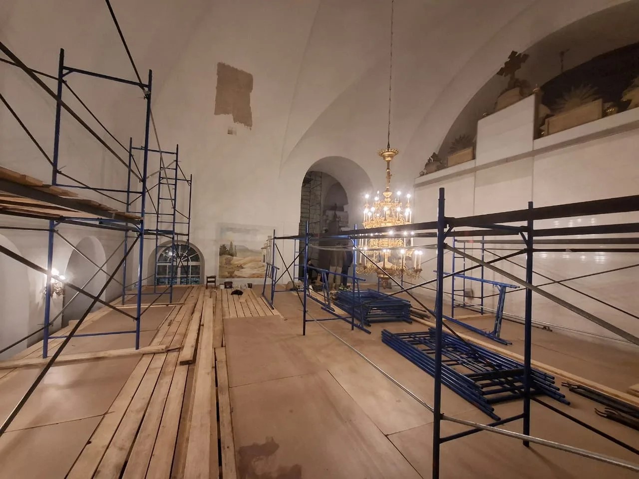 Началась реставрация монументальной живописи в Спасо-Преображенском соборе Рыбинска