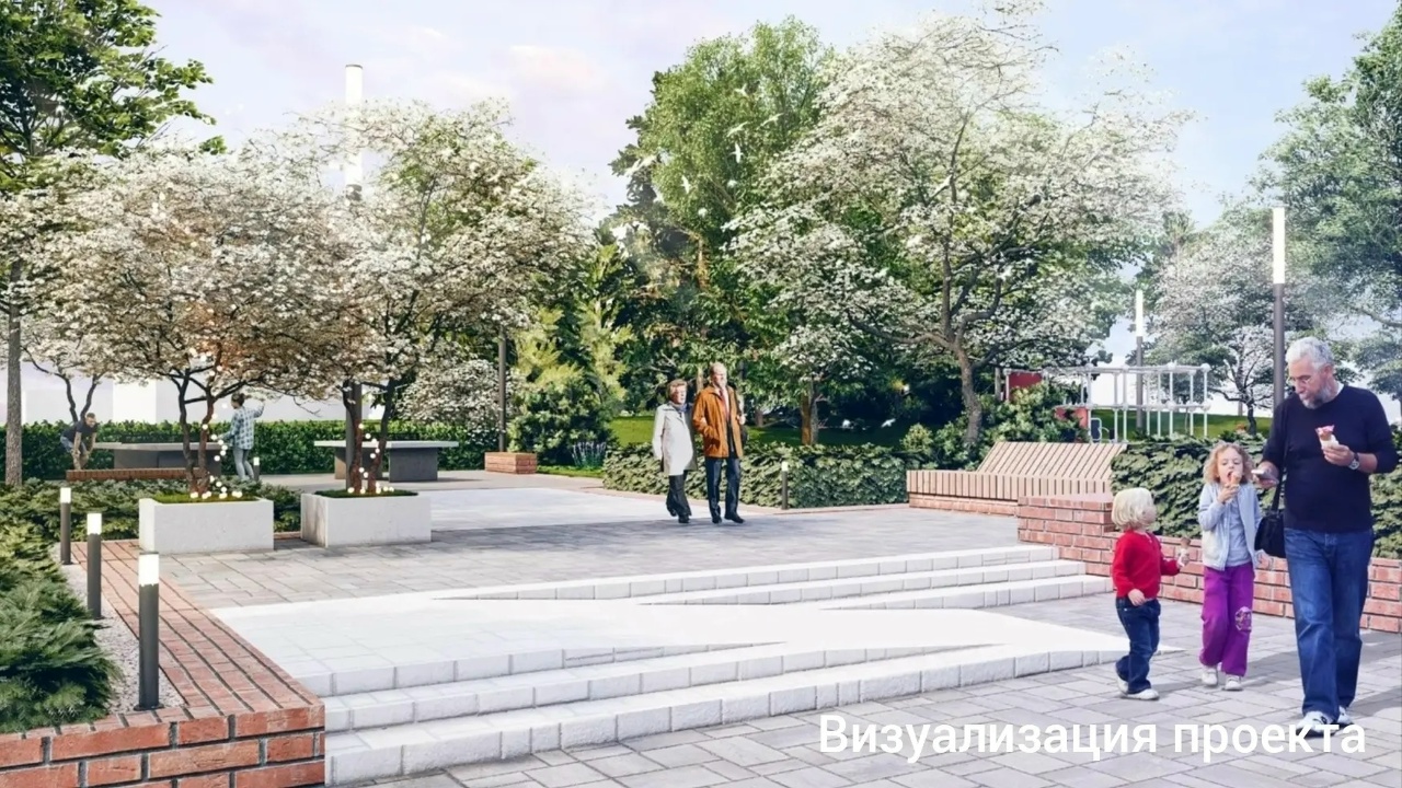 Детский парк в Данилове благоустраивают по нацпроекту