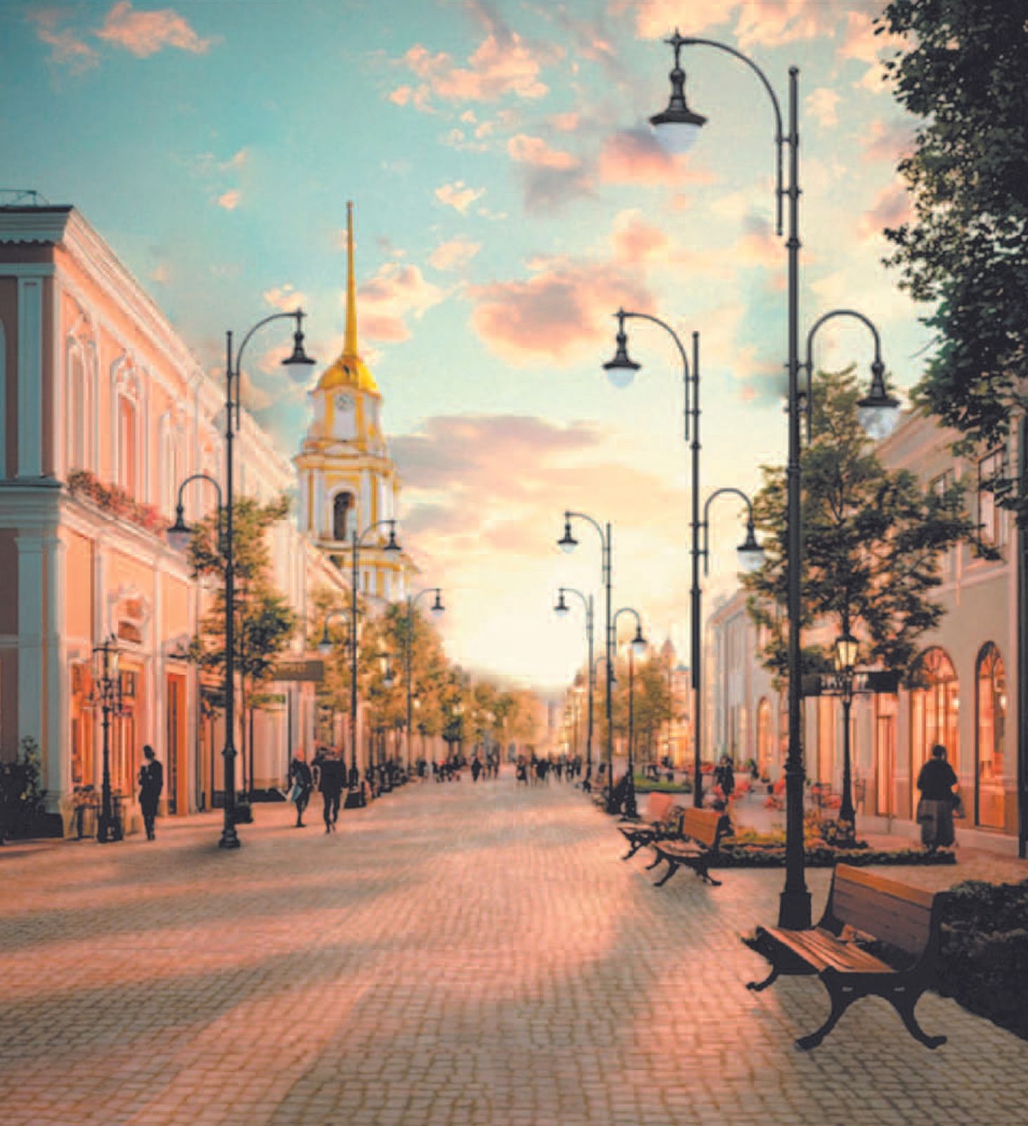 В городах Ярославской области сделают пешеходные центры