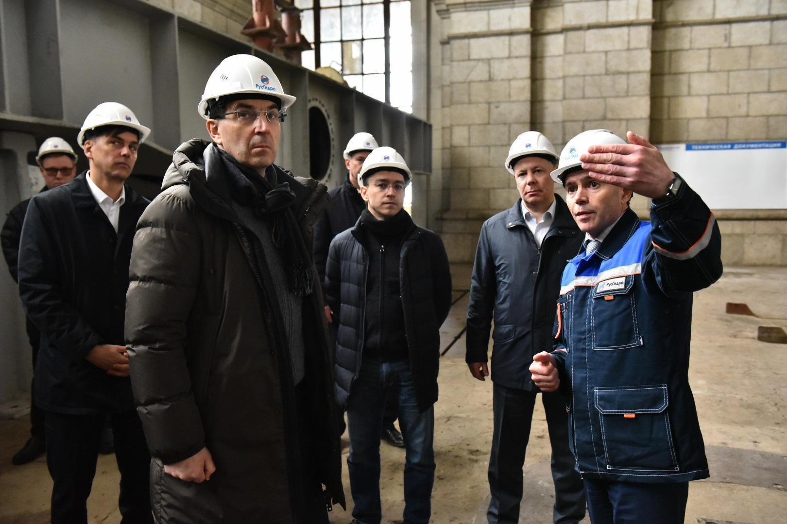 ​Игорь Щеголев и Михаил Евраев оценили гидротехнические сооружения Угличской ГЭС