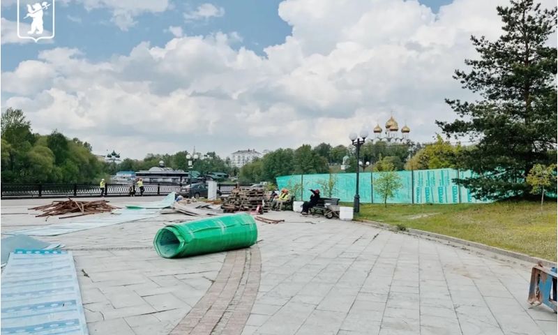 На второй этап благоустройства Стрелки в Ярославле потратят 237 млн рублей