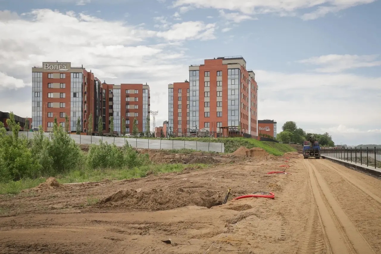 В Рыбинске начали строить участок набережной