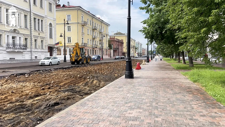 В Ярославле продолжается ремонт улицы Советской