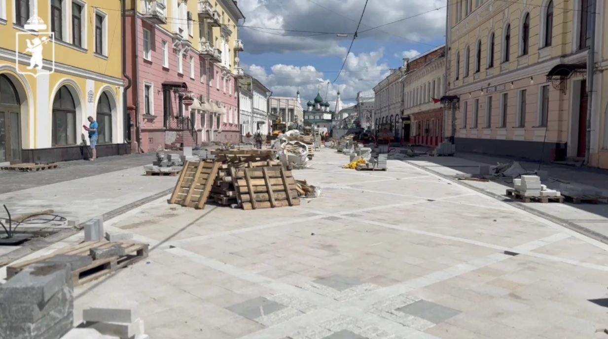 В Ярославле рассказали о ходе благоустройства пешеходного центра