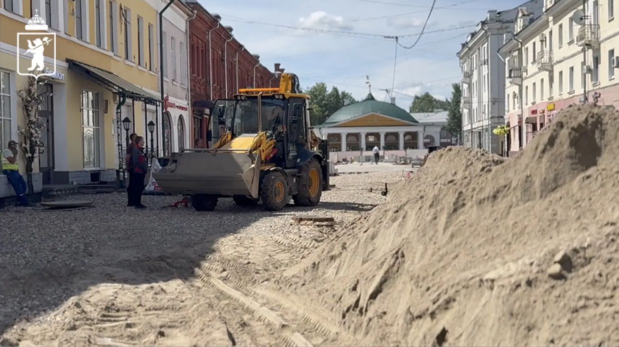 В Ярославле рассказали о ходе благоустройства пешеходного центра
