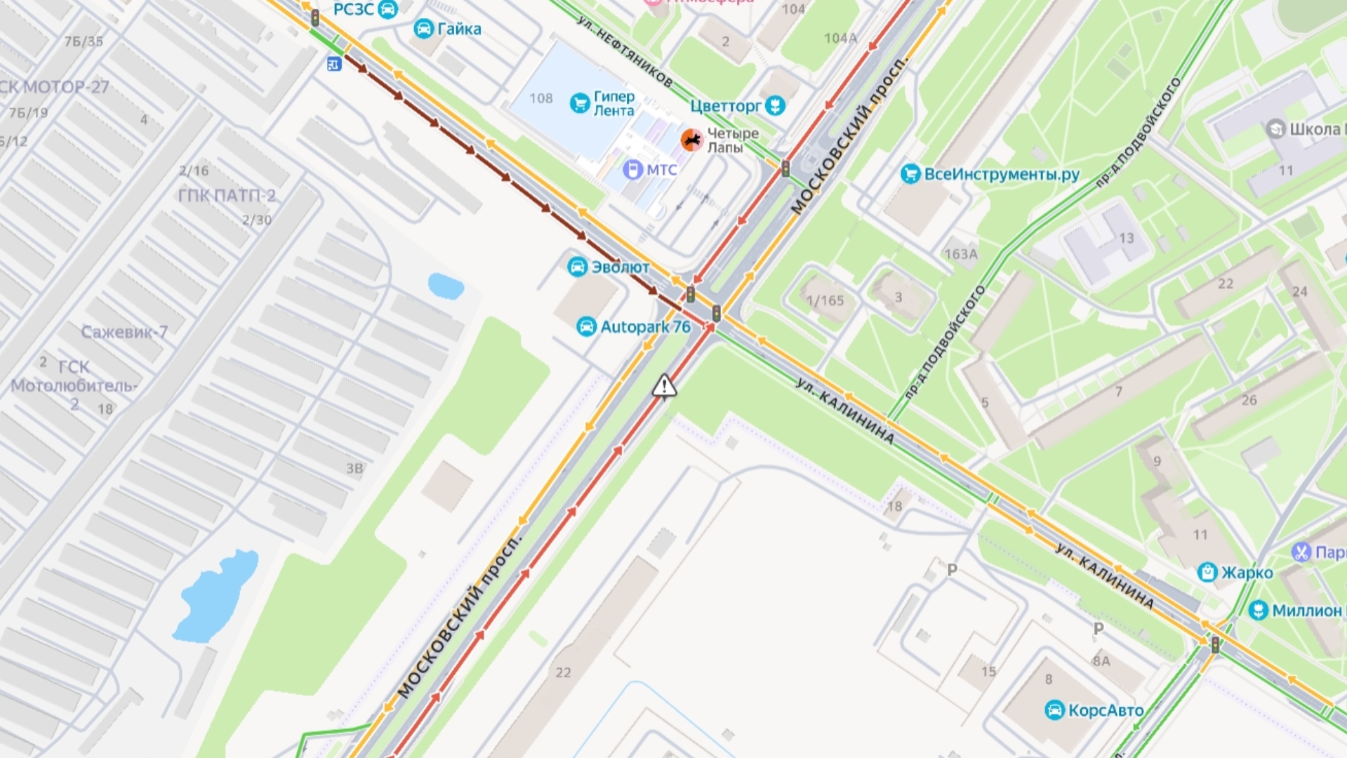 В Ярославле перекрыли выезд в сторону Москвы