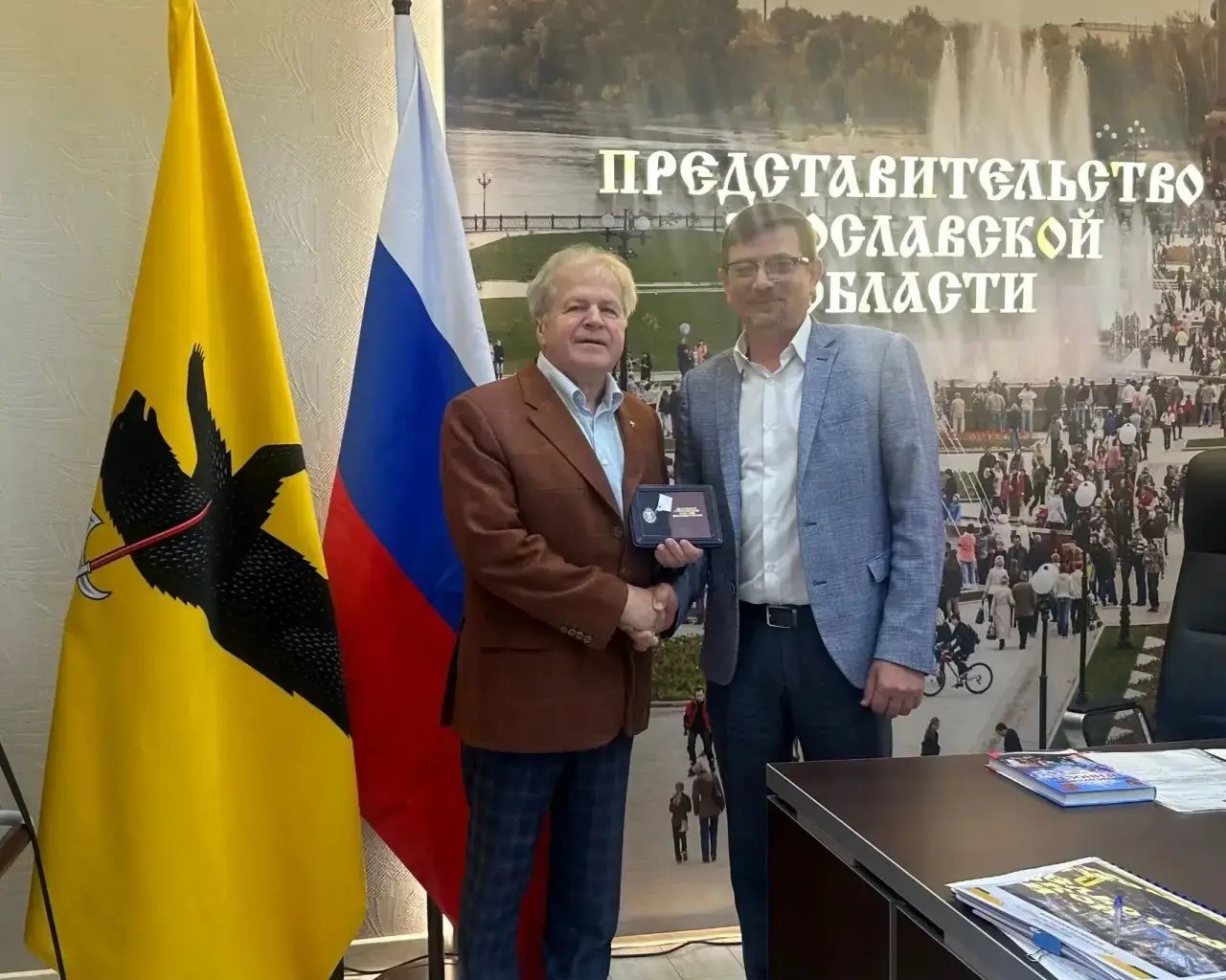 Меценат отмечен почетным знаком Алексея Мельгунова за сохранение духовных святынь Ярославской области