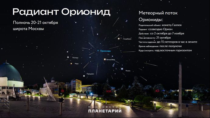Ярославцы смогут увидеть два звездопада в октябре