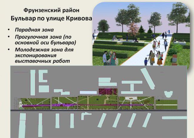 В ближайшее время начнется реконструкция бульвара на улице Кривова